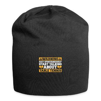 Tischtennis Ping Pong Pingpong Table Tennis - Bonnet en jersey - noir - Devant