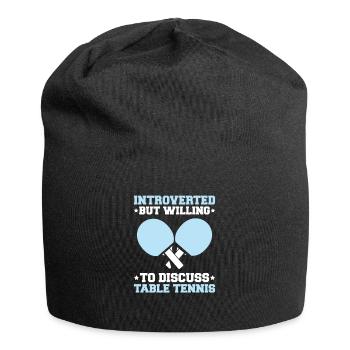 Tischtennis Ping Pong Pingpong Table Tennis - Jersey Beanie - black - Front