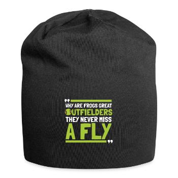 Softball Funny - Jersey Beanie - black - Front