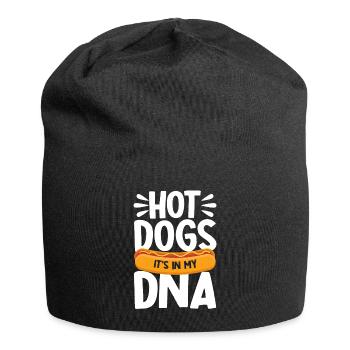 Les hot-dogs sont dans mon cadeau de hot-dog ADN - Bonnet en jersey - noir - Devant