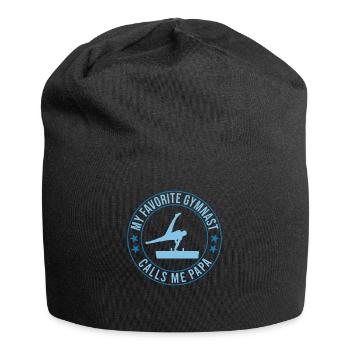 Mein Lieblingsturner Nennt Mich Papa - Jersey-Beanie - Schwarz - Vorne