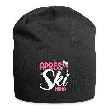 Apres Ski Après Ski Mama Geschenk - Jersey-Beanie - Schwarz - Vorne