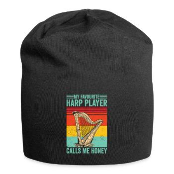 Harpist Harpist Retro - Jersey Beanie - black - Front