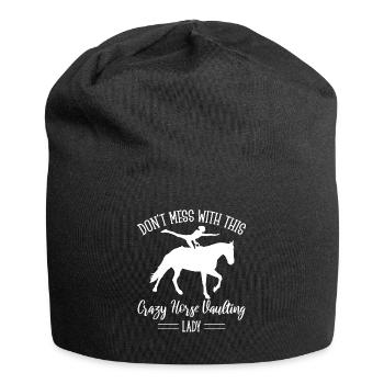 Voltige amusante sur le cheval - Bonnet en jersey - noir - Devant