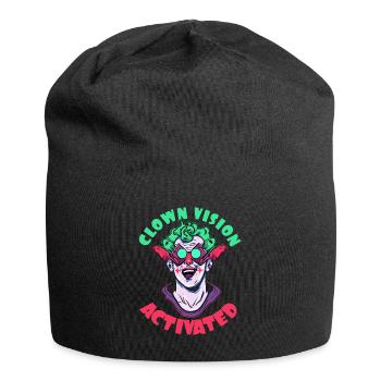 Clown view activated - Jersey Beanie - black - Front