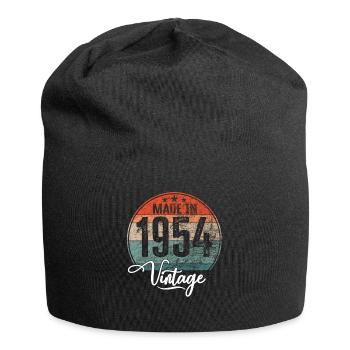 Vintage Made in 1954 Geburtsjahr 1954 Geburtstag - Jersey-Beanie - Schwarz - Vorne