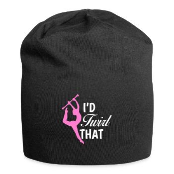 Baton Twirler, Baton Twirling, Gymnastique - Bonnet en jersey - noir - Devant