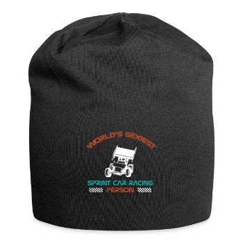 Sprint car races, sprint cars, dirt track races - Jersey Beanie - black - Front