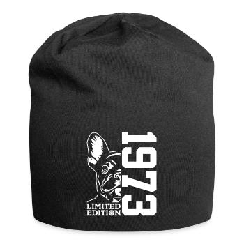 53E ANNIVERSAIRE BOULEDOGUE FRANÇAIS 1973 - Bonnet en jersey - noir - Devant