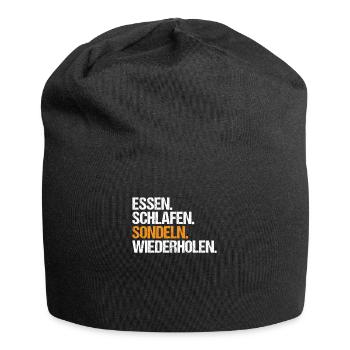 Sondengänger Sondler Metalldetektor Detectorist - Jersey-Beanie - Schwarz - Vorne