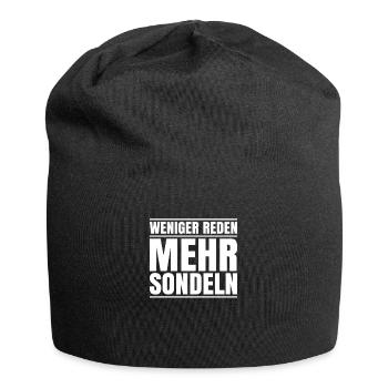 Sondengänger Sondler Metalldetektor Detectorist - Jersey-Beanie - Schwarz - Vorne