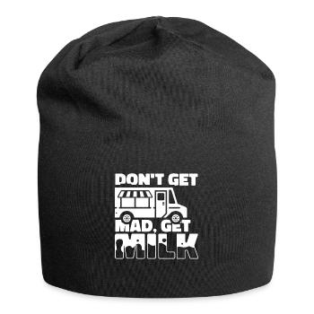 Cow Milk Milk Truck - Jersey Beanie - black - Front