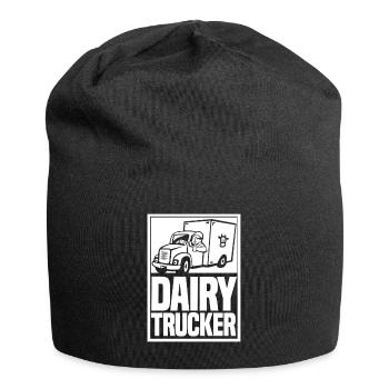 Camion de lait de vache Chauffeur de lait - Bonnet en jersey - noir - Devant