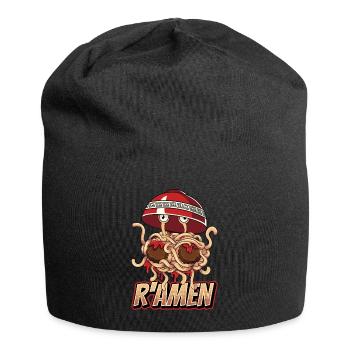 Flying Spaghetti Monster FSM Pastafarian - Jersey Beanie - black - Front
