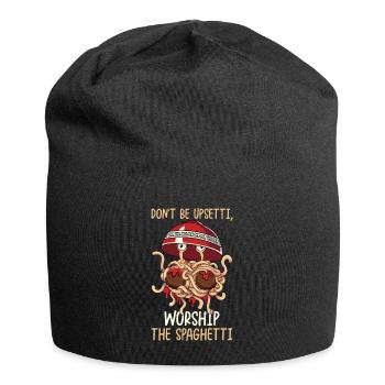 Flying Spaghetti Monster FSM - Jersey Beanie - black - Front
