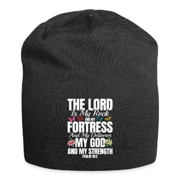 Religiös Inspirierend Bibelvers Geschenk - Jersey-Beanie - Anthrazit - Vorne