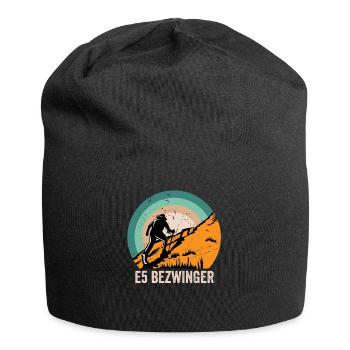 Alpenüberquerung Oberstdorf Meran E5 Fernwanderweg - Jersey-Beanie - Schwarz - Vorne