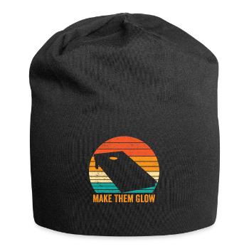 Funny Cornhole Corn Hole Retro - Jersey Beanie - black - Front