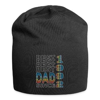 Bester Papa der Welt seit 1992 Vatertag - Jersey-Beanie - Schwarz - Vorne