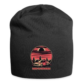 Japan JDM car road to nowhere - Jersey Beanie - black - Front