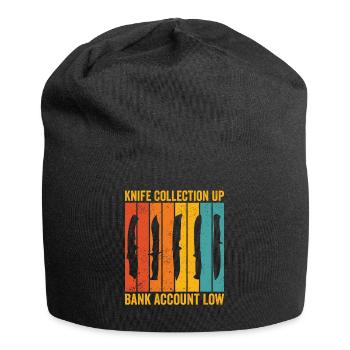 Lustiger Messersammler - Jersey-Beanie - Schwarz - Vorne
