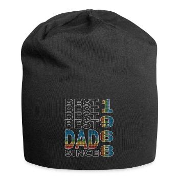 Bester Papa der Welt seit 1968 Vatertag Geburtstag - Jersey-Beanie - Schwarz - Vorne