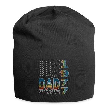 Bester Papa der Welt seit 1977 Vatertag - Jersey-Beanie - Schwarz - Vorne
