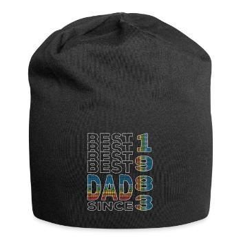 Bester Papa der Welt seit 1983 Vatertag - Jersey-Beanie - Schwarz - Vorne