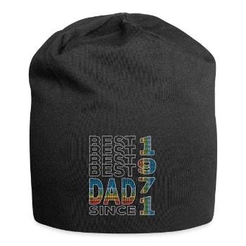 Bester Papa der Welt seit 1971 Vatertag Geburtstag - Jersey-Beanie - Schwarz - Vorne