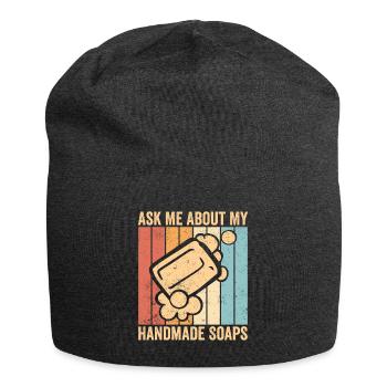 Fabricant de savon amusant - Bonnet en jersey - charbon - Devant