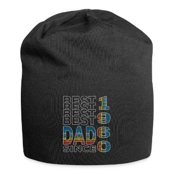 Bester Papa der Welt seit 1960 Vatertag - Jersey-Beanie - Schwarz - Vorne
