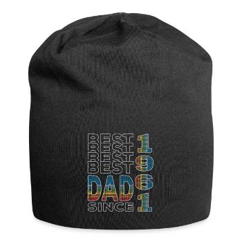 Meilleur papa du monde depuis 1961 Fête des Pères - Bonnet en jersey - noir - Devant