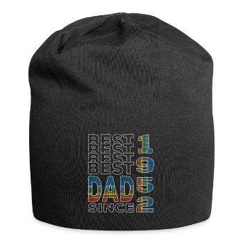 Bester Papa der Welt seit 1952 Vatertag - Jersey-Beanie - Schwarz - Vorne