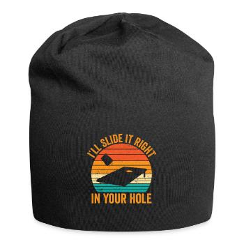 Funny Cornhole Corn Hole Retro - Jersey Beanie - black - Front