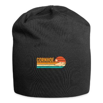 Funny Cornhole Corn Hole Retro - Jersey Beanie - black - Front