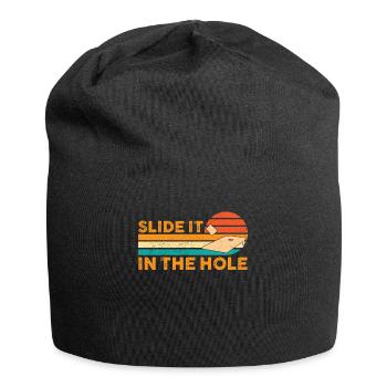 Funny Cornhole Corn Hole Retro - Jersey Beanie - black - Front