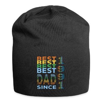 Meilleur papa du monde depuis 1991 Fête des Pères - Bonnet en jersey - noir - Devant