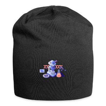 Biology Biologist Microscope - Jersey Beanie - black - Front