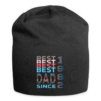Bester Papa der Welt seit 1982 Vatertag - Jersey-Beanie - Schwarz - Vorne