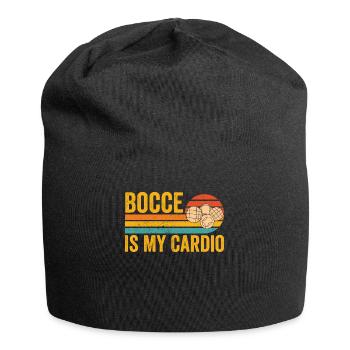 Drôle de boule de boccia rétro - Bonnet en jersey - noir - Devant