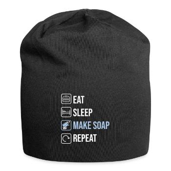 Funny soap making soap maker - Jersey Beanie - black - Front