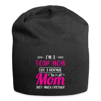 Seifenherstellung - Jersey-Beanie - Schwarz - Vorne