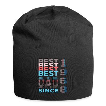Bester Papa der Welt seit 1968 Vatertag Geburtstag - Jersey-Beanie - Schwarz - Vorne