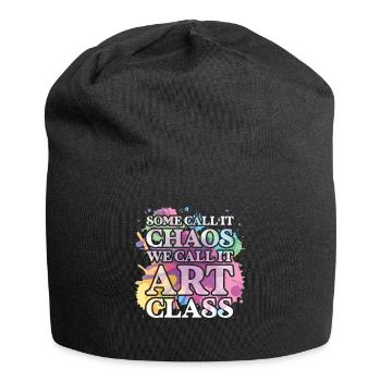 Art Teacher Funny Saying Art Course Art Class - Jersey Beanie - black - Front