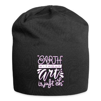 Professeur d’art Drôle de dicteur Cours d’art Cours d’art - Bonnet en jersey - noir - Devant