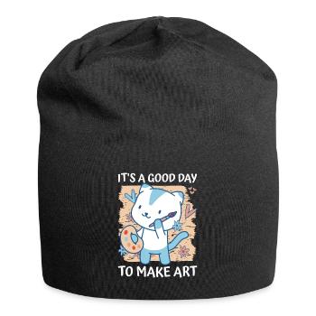 Professeur d’art Drôle de dicteur Cours d’art Cours d’art - Bonnet en jersey - noir - Devant