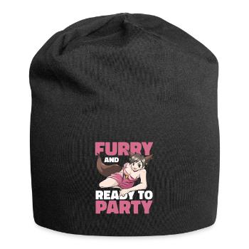 Furry Fandom Fursuits Party - Jersey Beanie - black - Front