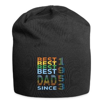 Bester Papa der Welt seit 1953 Vatertag - Jersey-Beanie - Schwarz - Vorne