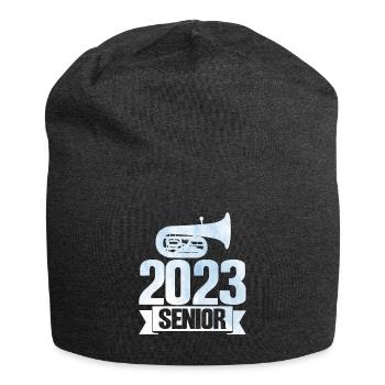 Tuba 2023 Senior Gift - Jersey Beanie - charcoal grey - Front