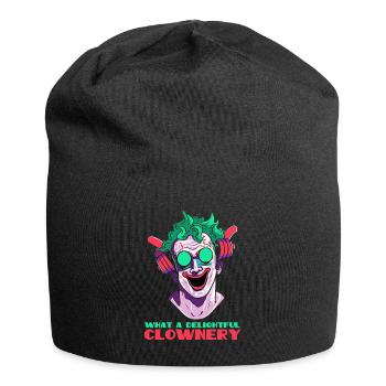 Quel délicieux clown - Bonnet en jersey - noir - Devant